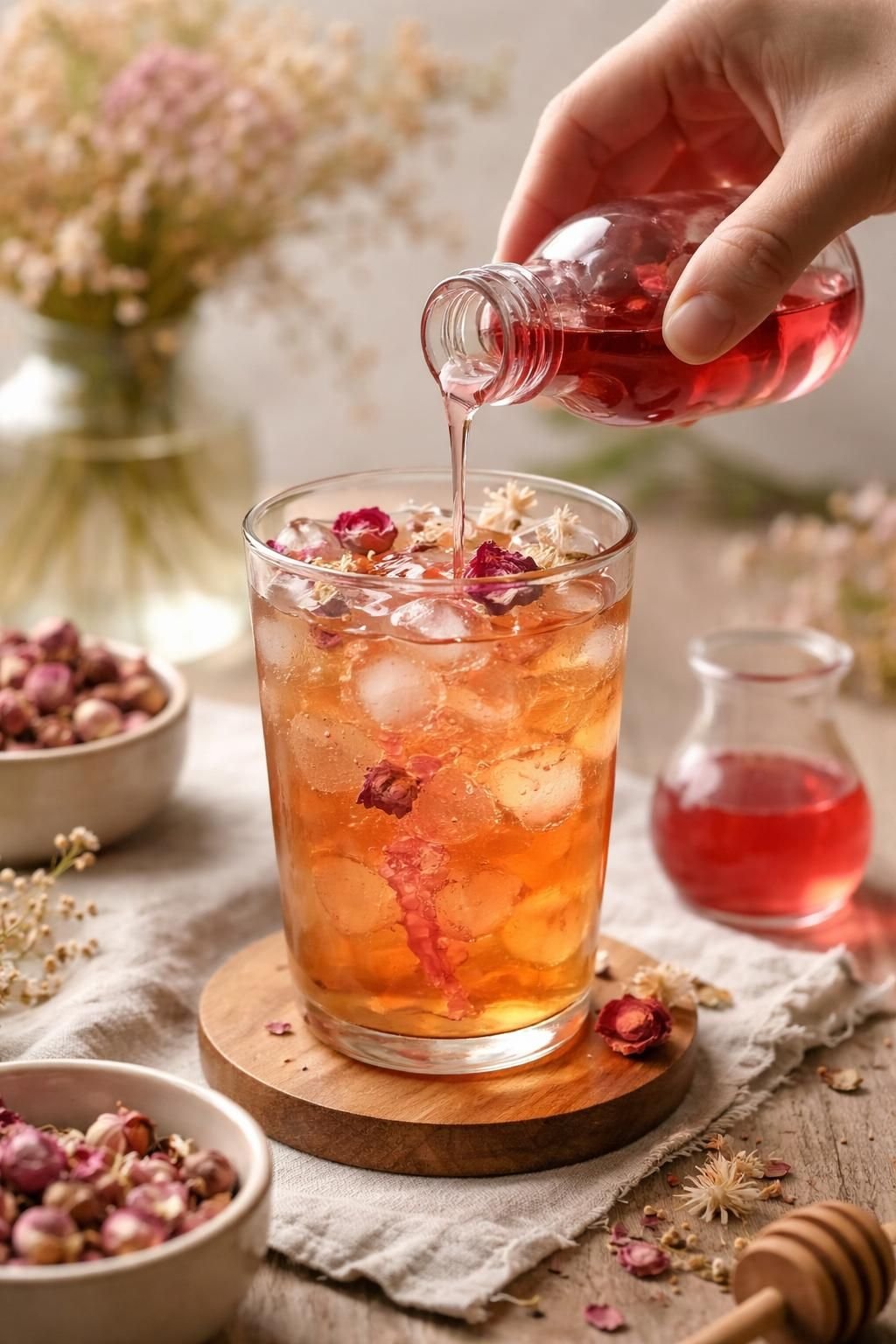 découvrez notre guide complet pour préparer votre sirop de rose maison et apprendre à l'utiliser au quotidien pour sublimer vos boissons et desserts.