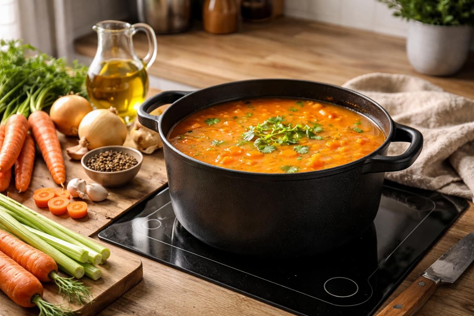 découvrez notre guide complet pour préparer une soupe de carottes savoureuse et saine. apprenez des astuces simples pour une recette riche en goût et bienfaits.